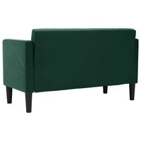 Loveseat bank donkergroen 111 cm fluweel 5