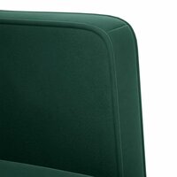Loveseat bank donkergroen 111 cm fluweel 6