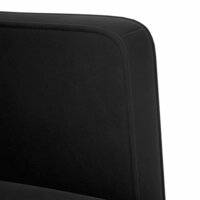 Loveseat bank zwart 111 cm fluweel 6