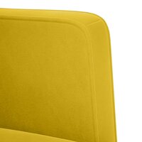 Loveseat bank geel 111 cm fluweel 6