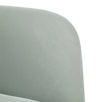 Loveseat bank 109 cm fluweel lichtgrijs 6