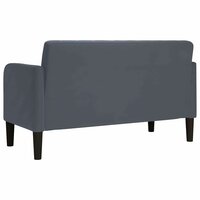 Loveseat bank 109 cm fluweel donkergrijs 5