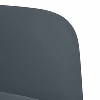 Loveseat bank 109 cm fluweel donkergrijs 6