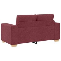 Loveseat Bank Wijnrood 160x77x82 cm Stof 6