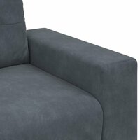 Loveseat bank 160x77x82 cm fluweel donkergrijs 7