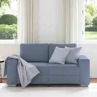 Loveseat Sofa Blauw 160x77x82 cm Corduroy Stof 3