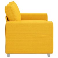 Loveseat Sofa Lichtgeel 160x77x82 cm Corduroy Stof 5