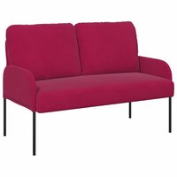 Banken met kussen 110cm Wijnrood Multiplex 2