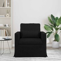 Bank Zwart 78 x 78 x 80 cm Stof 3