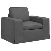 Bank Donkergrijs 103 x 80 x 82 cm Stof 2