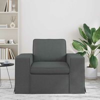 Bank Donkergrijs 103 x 80 x 82 cm Stof 3