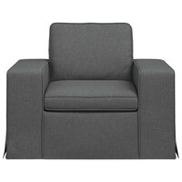 Bank Donkergrijs 103 x 80 x 82 cm Stof 4