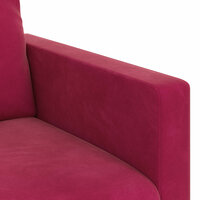 Bank Wijnrood 78 x 78 x 80 cm Fluweel 7