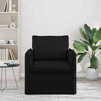 Bank Zwart 195 x 82 x 85 cm Stof 3