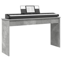 Keyboardstand Beton Grijs 120 x 32 x 64 cm Bewerkt hout 3