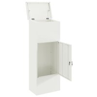 Pakketbrievenbus met opslag Wit 44,5 x 29 x 110,5 cm Staal 4