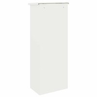 Pakketbrievenbus met opslag Wit 44,5 x 29 x 110,5 cm Staal 7