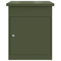 Pakketbrievenbus met opslag Olijfgroen 47,5 x 38 x 59 cm Staal 5