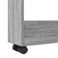 Opbergtrolley smal 3-laags bewerkt hout grijs sonoma eiken 7