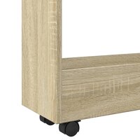 Opbergtrolley smal 3-laags bewerkt hout sonoma eikenkleurig 7