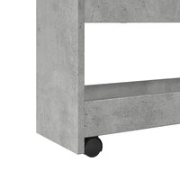Opbergtrolley smal 4-laags bewerkt hout betongrijs 7