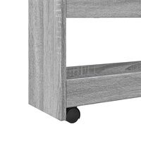 Opbergtrolley smal 4-laags bewerkt hout grijs sonoma eiken 7