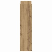 Opbergtrolley smal 4-laags bewerkt hout artisanaal eikenkleurig 5
