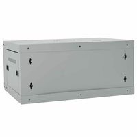 Netwerkkast met opslag Grijs 60 x 45 x 28 cm Staal 5