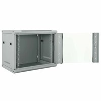 Netwerkkast met opslag Grijs 60 x 45 x 50 cm Staal 2