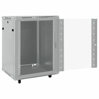 Netwerkkast met opslag Grijs 60 x 60 x 80 cm Staal 2