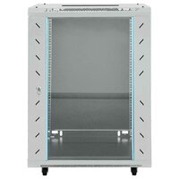 Netwerkkast met opslag Grijs 60 x 60 x 80 cm Staal 3