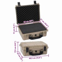 Hardcase koffer Zand 40,5 x 33 x 17,5 cm Polypropyleen en ABS 8