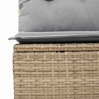 Bankstel 4 pcs Beige poly rattan 7
