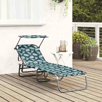 Opvouwbare zonnebed Multikleur 190 x 57 x 81 cm oxford 3