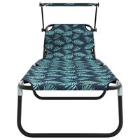 Opvouwbare zonnebed Multikleur 190 x 57 x 81 cm oxford 4