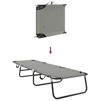 Opvouwbare zonnebed Grijs 188 x 57 x 86,5 cm Polyester 8