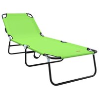 Opvouwbare zonnebed Groen 188 x 57 x 86,5 cm Polyester 2