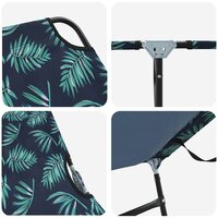 Opvouwbare zonnebed Multikleur 188 x 57 x 86,5 cm Polyester 7