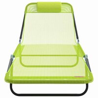 Opvouwbare zonnebed Groen 182 x 55 x 85,5 cm Textileen 4