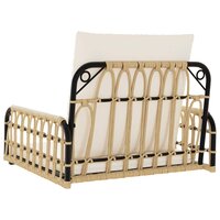 Schommelstoel met kussens 63x58x39 cm poly rattan en staal 7