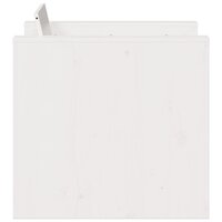 Tuinbank 79x60x62 cm massief grenenhout wit 5