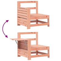 Tuinbank met armleuning en klaptafel massief douglashout 7