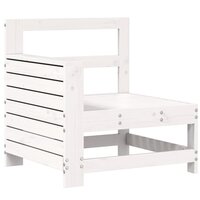 Tuinbank met armleuning 69x62x70,5 cm massief grenenhout wit 2