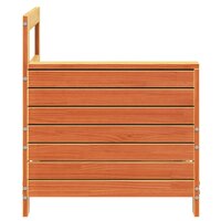 Tuinbank met armleuning 69x62x70,5 cm grenenhout wasbruin 5