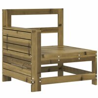 Tuinbank met armleuning 69x62x70,5 cm ge&iuml;mpregneerd grenenhout 2