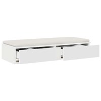 Bedlades met lade Wit 100 x 36,5 x 16,5 cm Bewerkt hout 3