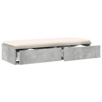 Bedlades met lade Beton Grijs 100 x 36,5 x 16,5 cm Bewerkt hout 3