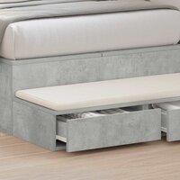 Bedlades met lade Beton Grijs 100 x 36,5 x 16,5 cm Bewerkt hout 4