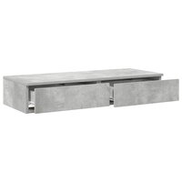 Bedlades met lade Beton Grijs 100 x 36,5 x 16,5 cm Bewerkt hout 5