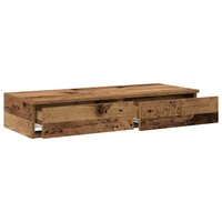Bedlades met lade Oudhout 100 x 36,5 x 16,5 cm Bewerkt hout 5
